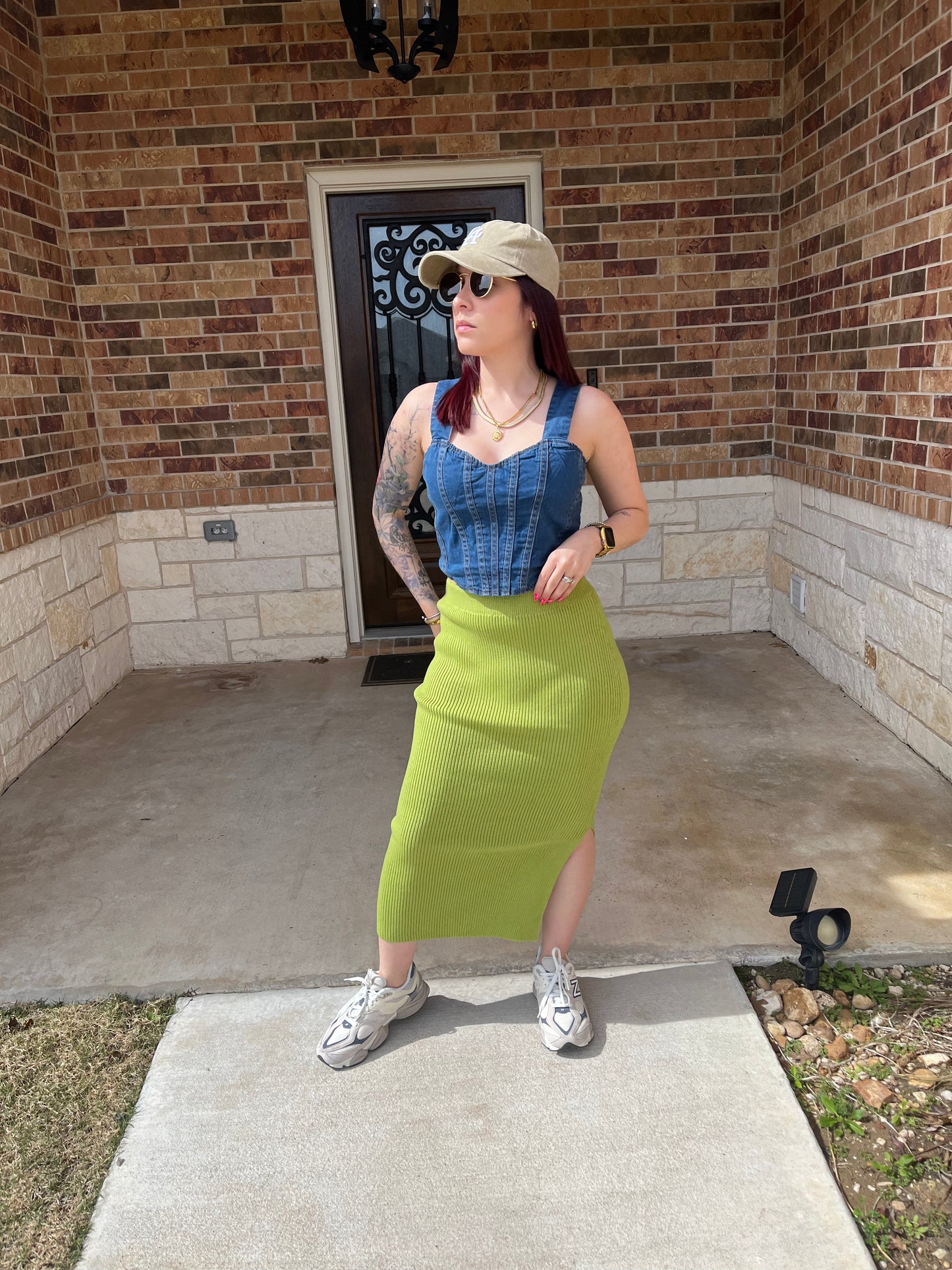 Ribbed Mini Skirt