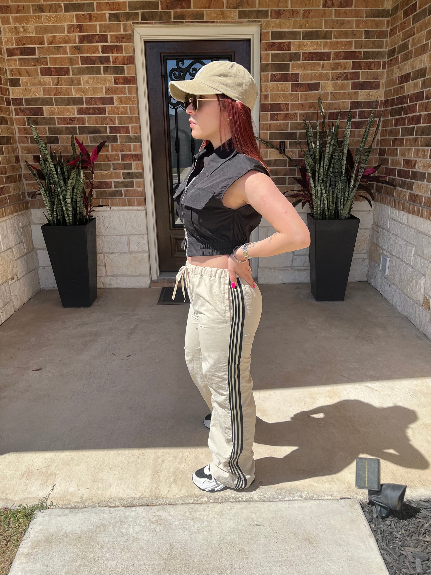 Stripe Parachute Pants