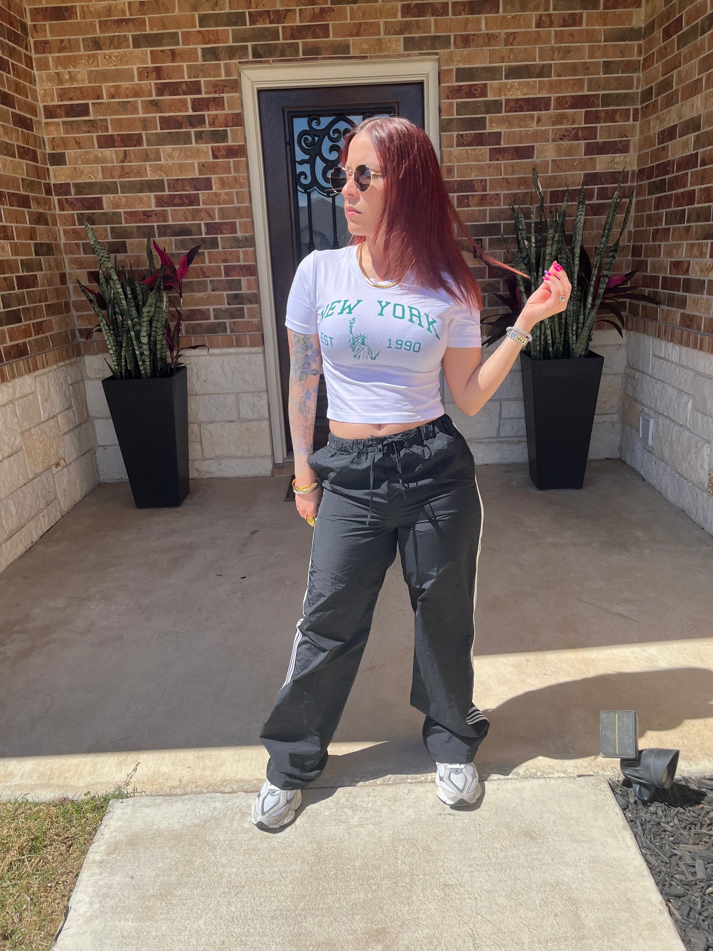 Stripe Parachute Pants