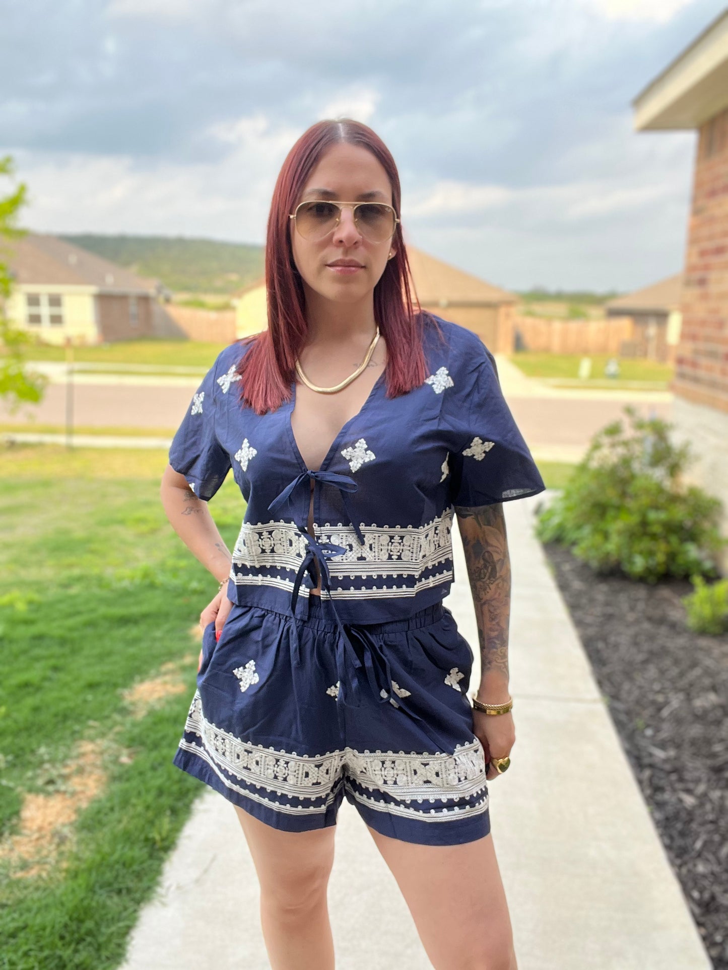 Embroidered Set