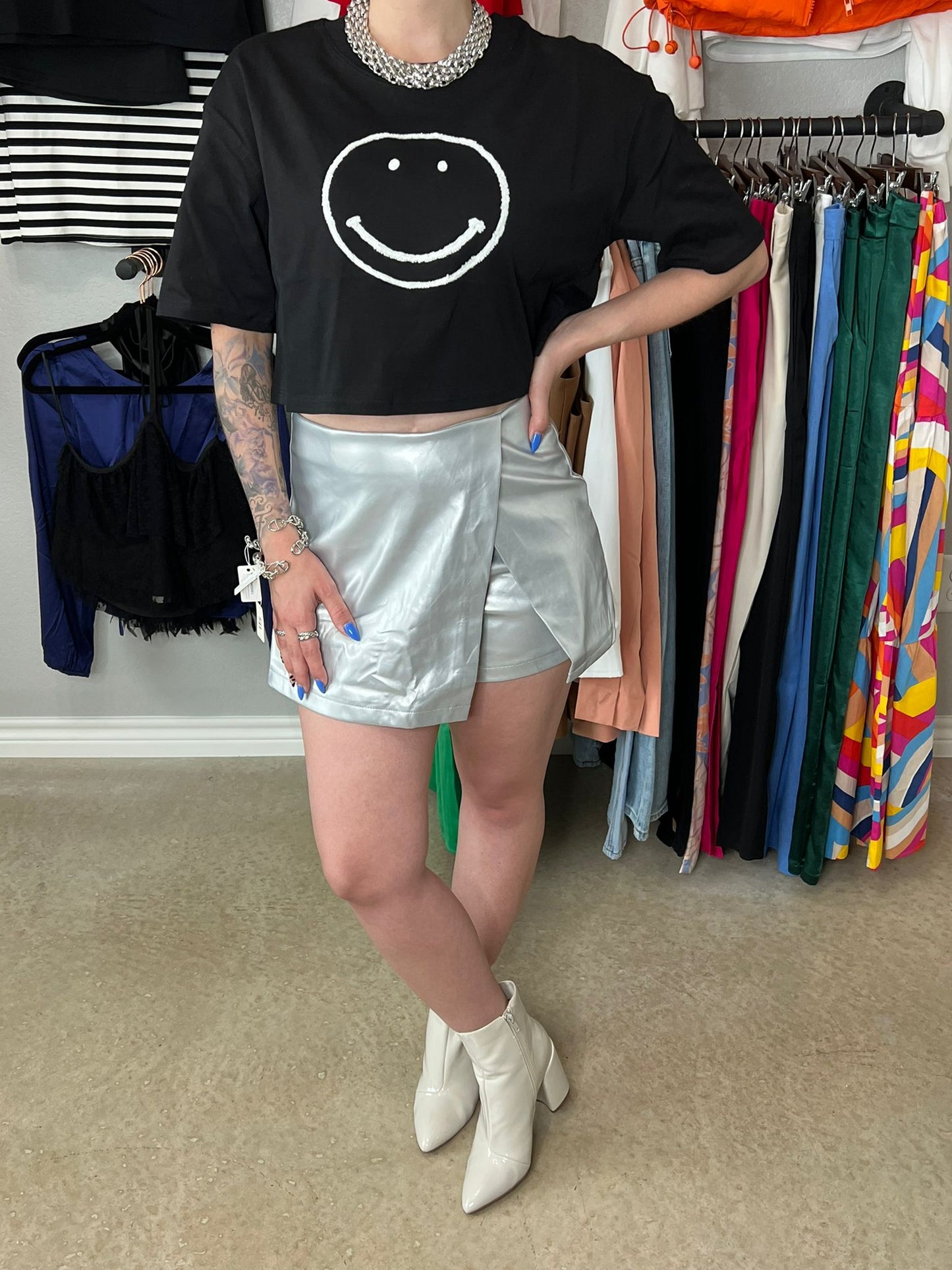 Metallic Skort