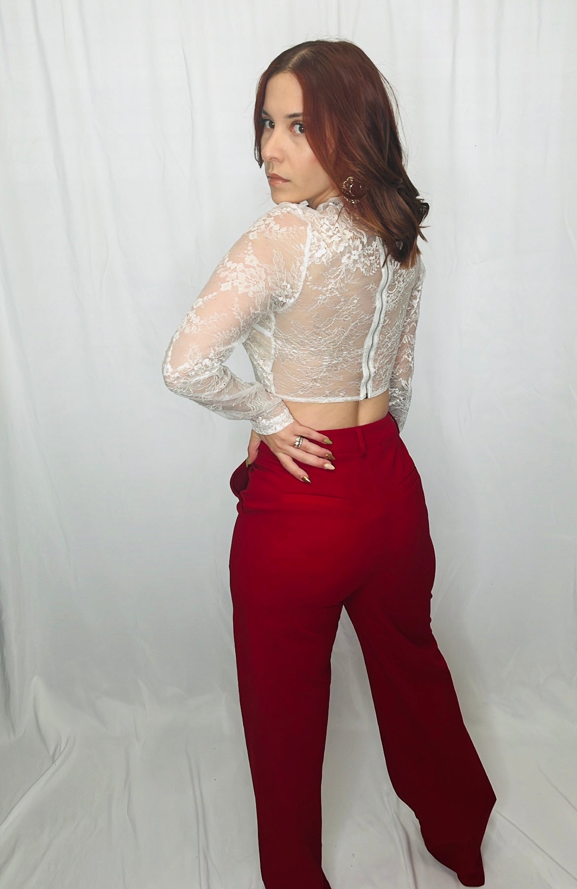 Cut Out Lace Top