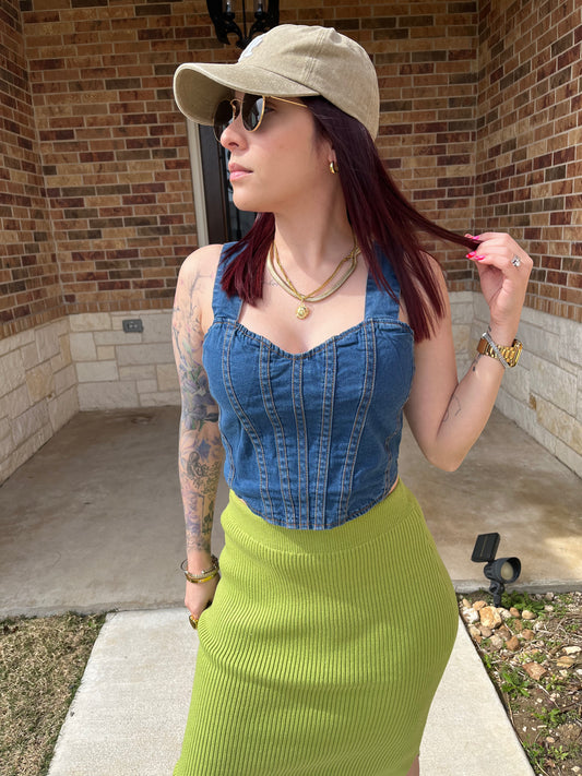 Denim Bustier