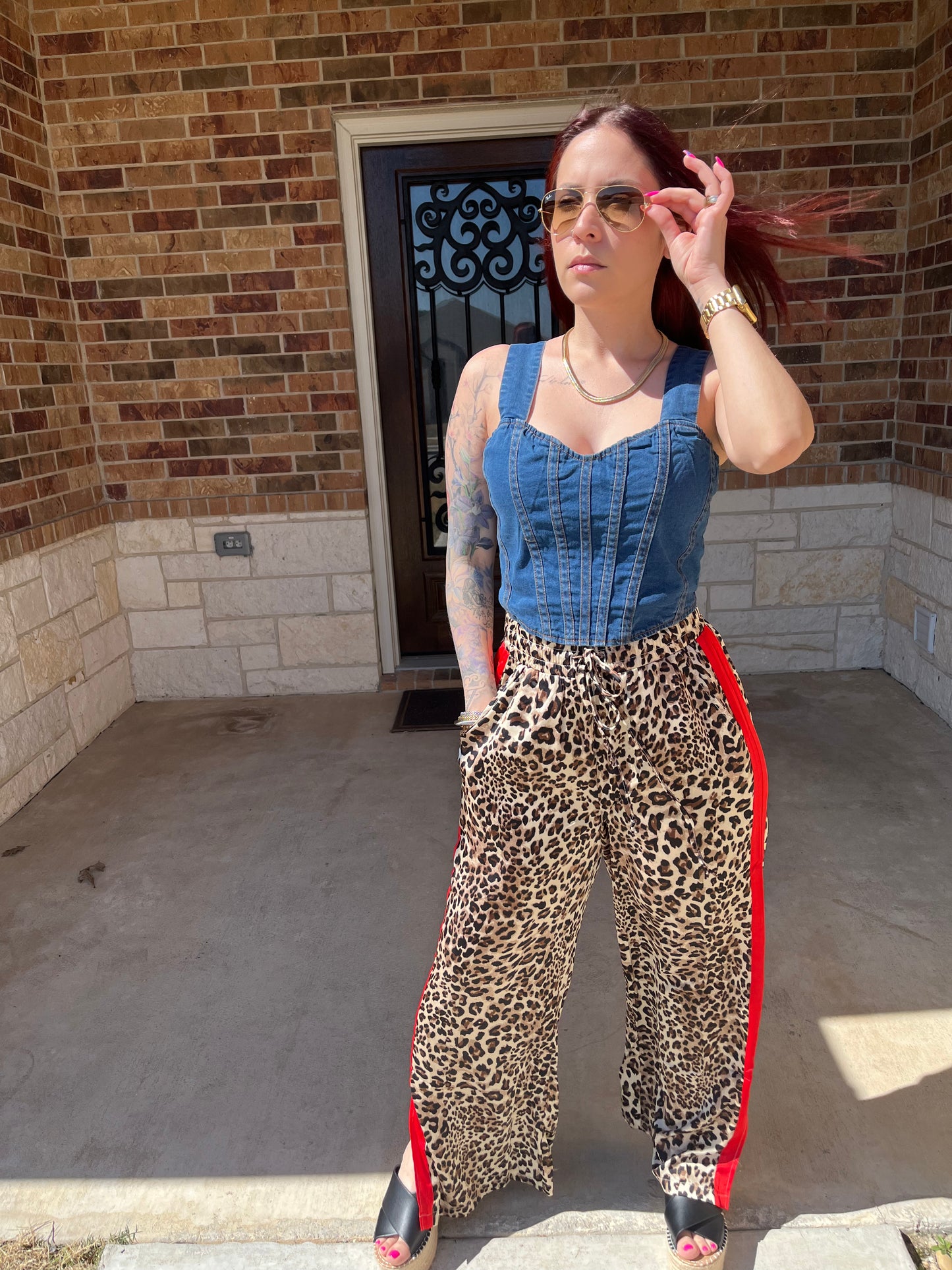 Leopard Stripe Pant