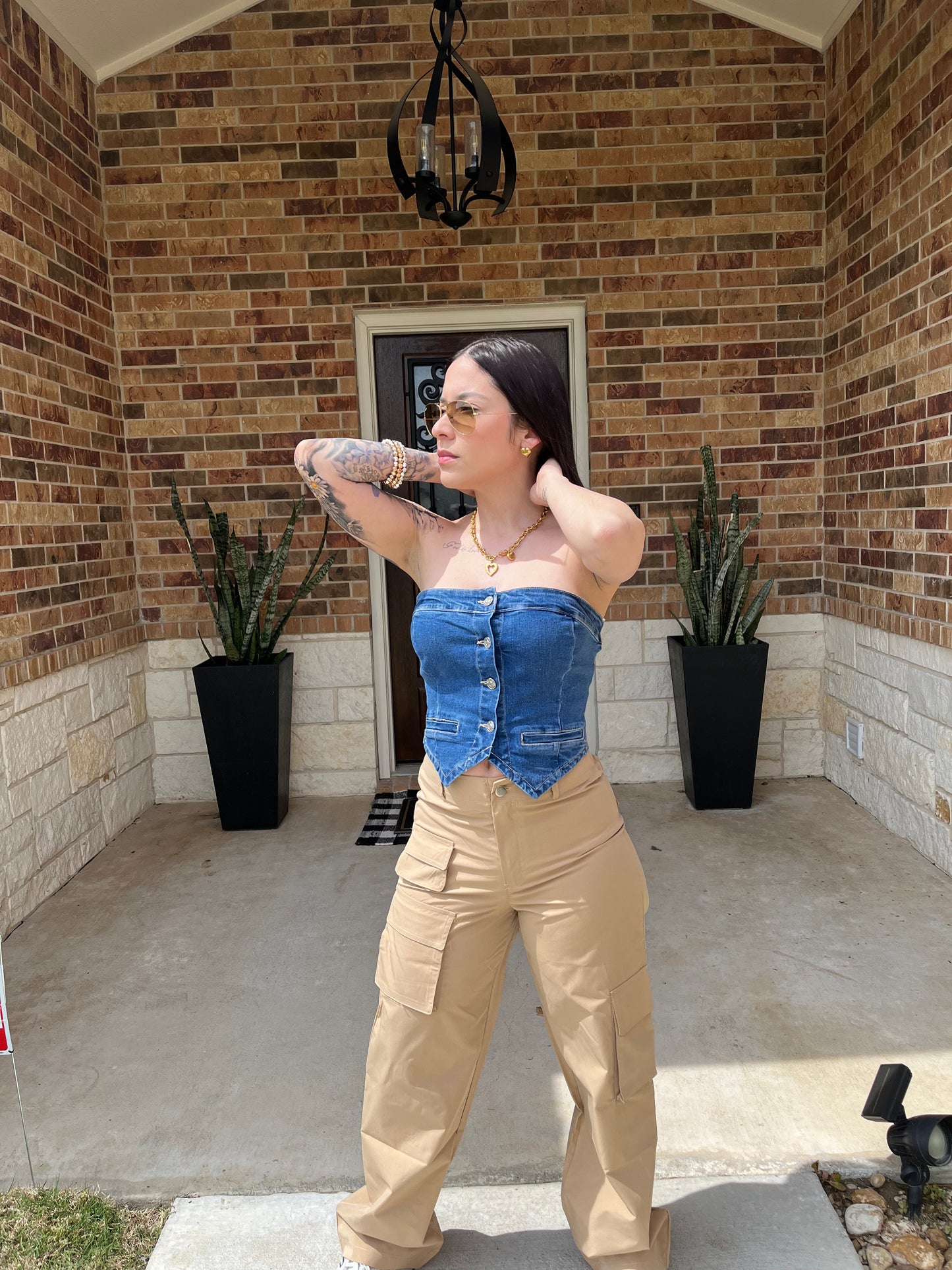 Camel Cargo Pants