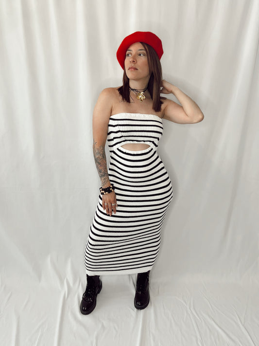 Stripe Sweater Dress