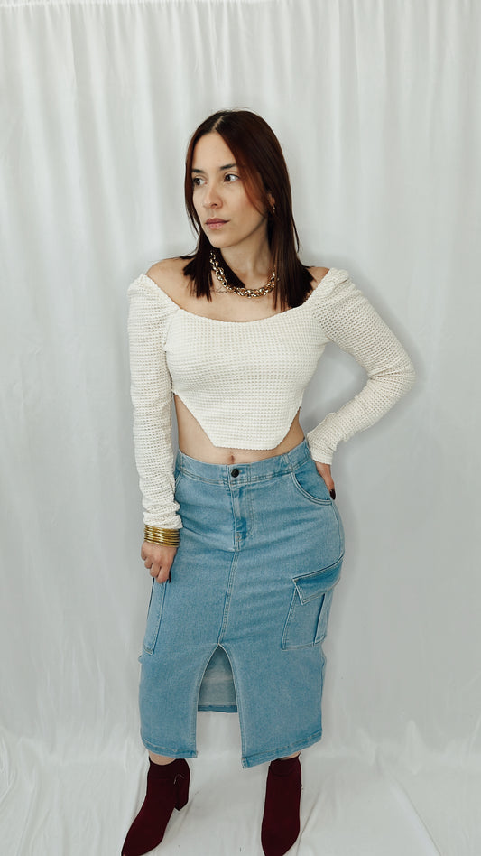 Midi Cargo Skirt