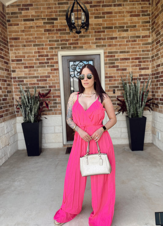 Pleated Jumpsuit